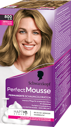 Haarfarbe Schaum 800 Mittelblond Schwarzkopf Perfect Mousse