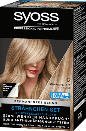 Strähnchen Set H2 Kristallklares Blond syoss