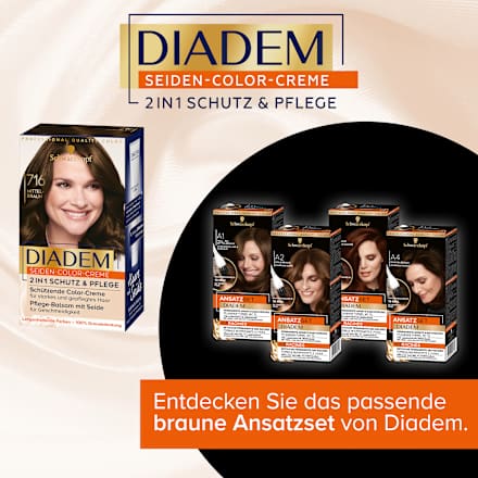 Haarfarbe Mittel-Braun 716, 1 St Schwarzkopf DIADEM