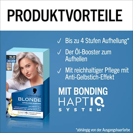 Blonde Aufhellende Farbe - Nr. 10.29 Platinblond Schwarzkopf Blonde