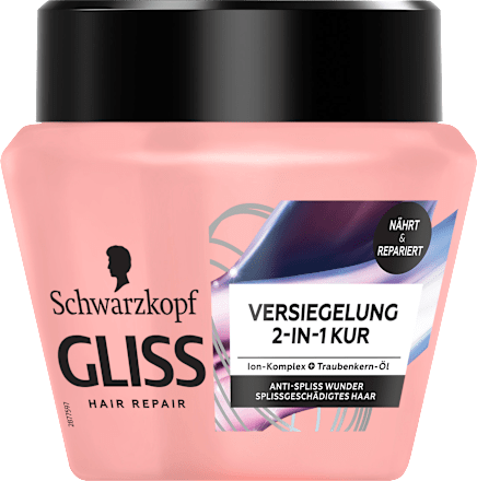 Haarkur 2-in-1 Versiegelung, Anti-Spliss Wunder Schwarzkopf GLISS