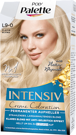 Haare Aufheller L9-0 Platin Blond Palette Intensive Color Creme