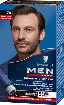 Intensivtönung Anti-Grau-Gel 70 Dunkelbraun Schwarzkopf Men Perfect