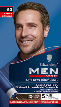 Intensivtönung Anti-Grau-Gel 50 Natur Hellbraun Schwarzkopf Men Perfect