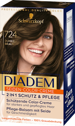 Haarfarbe Dunkelbraun 724, 1 St Schwarzkopf DIADEM