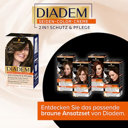 Haarfarbe Dunkelbraun 724, 1 St Schwarzkopf DIADEM