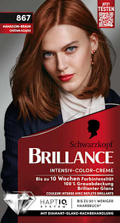Intensiv-Color-Creme - Nr. 867 Mahagoni-Braun Schwarzkopf Brillance