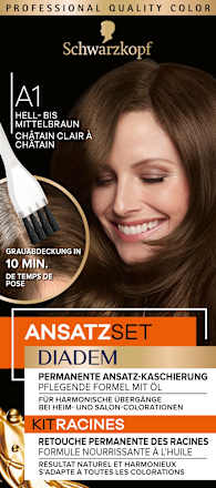 Ansatzset - Nr. A1 Hell- bis Mittelbraun Schwarzkopf DIADEM