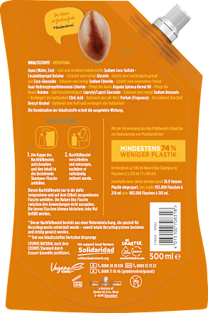 Shampoo Nährpflege Arganöl Nachfüllbeutel Nature Box