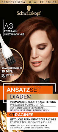 Ansatzset - Nr. A3 Rotbraun Schwarzkopf DIADEM