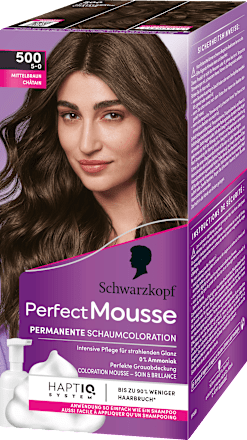 Haarfarbe Schaum 500 Mittelbraun, 1 St Schwarzkopf Perfect Mousse