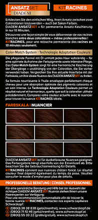 Ansatzset - Nr. A4 Dunkelbraun Schwarzkopf DIADEM