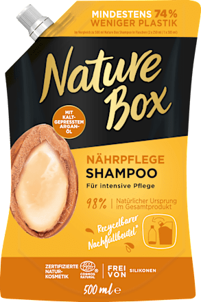 Shampoo Nährpflege Arganöl Nachfüllbeutel Nature Box