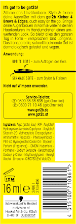 Stylinggel Kleber 4 Brows & Edges 2in1 got2b