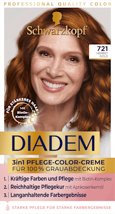 Haarfarbe 721 Herbst Gold  Schwarzkopf DIADEM
