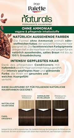 Haarfarbe Naturals 4-0 Mittelbraun Palette Intensive Color Creme