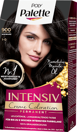 Haarfarbe 900 Schwarz, 1 St Palette Intensive Color Creme