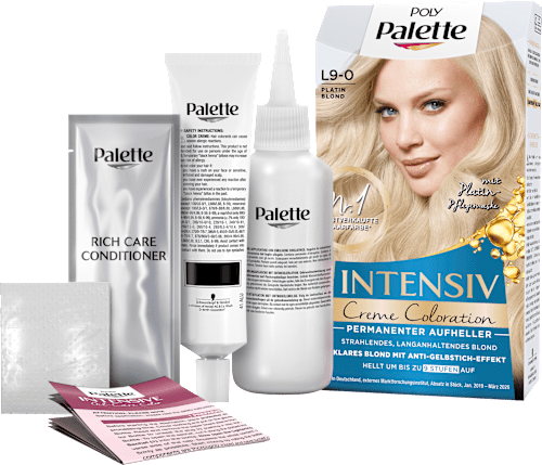 Haare Aufheller L9-0 Platin Blond Palette Intensive Color Creme