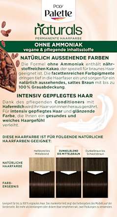 Haarfarbe Naturals 3-0 Dunkelbraun Palette Intensive Color Creme