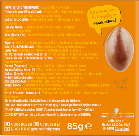 Festes Shampoo Argan-Öl Nature Box