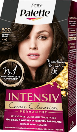Haarfarbe 800 Dunkelbraun, 1 St Palette Intensive Color Creme