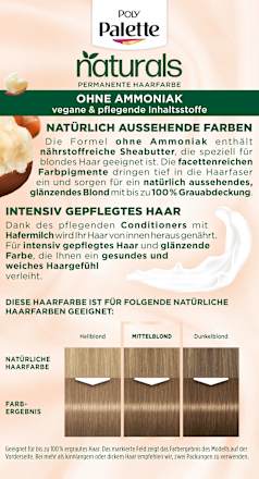 Haarfarbe Naturals 7-0 Mittelblond  Palette Intensive Color Creme