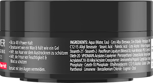 Haargel POWER Styling Wax Halt 5 Schwarzkopf taft