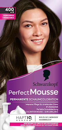 Haarfarbe Schaum 400 Dunkelbraun, 1 St Schwarzkopf Perfect Mousse
