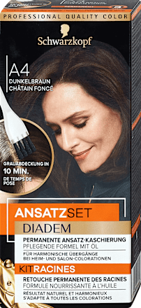 Ansatzset - Nr. A4 Dunkelbraun Schwarzkopf DIADEM