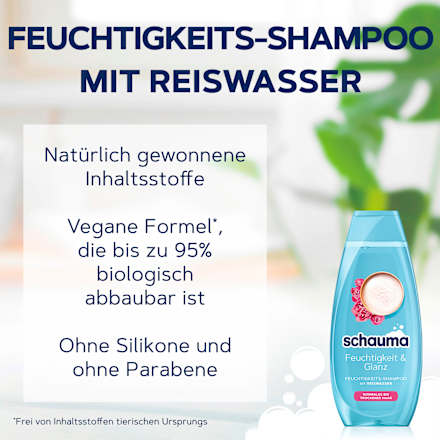 Shampoo Feuchtigkeit & Glanz schauma