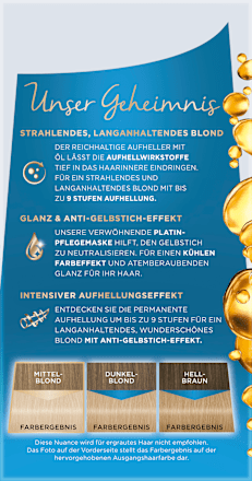 Haare Aufheller L9-0 Platin Blond Palette Intensive Color Creme