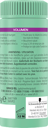 Haarpuder VOLUMEN Schwarzkopf taft