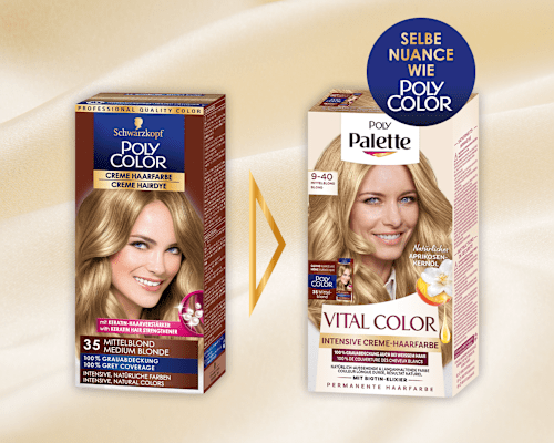 VITAL COLOR Creme Haarfarbe – Nr. 9-40 Mittelblond Palette Intensive Color Creme