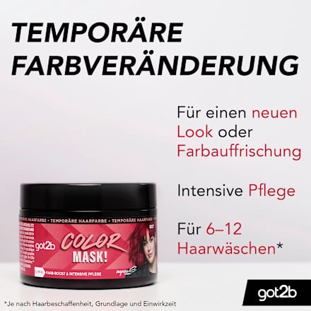 Haartönung Color Mask, Farb-Boost Rot got2b