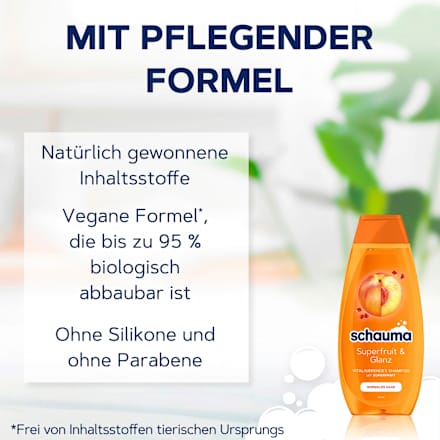 Shampoo Superfruit & Glanz schauma