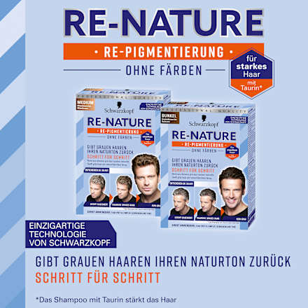 Re-Pigmentierungs-Creme Dunkel Männer  Schwarzkopf Re-Nature