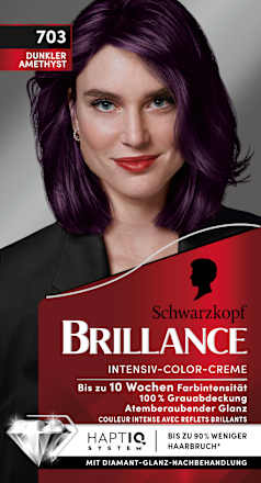 Haarfarbe 703 Dunkler Amethyst  Schwarzkopf Brillance