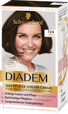 Haarfarbe 724 Dunkel Braun  Schwarzkopf DIADEM
