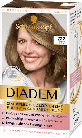 Haarfarbe 722 Dunkel Blond Schwarzkopf DIADEM