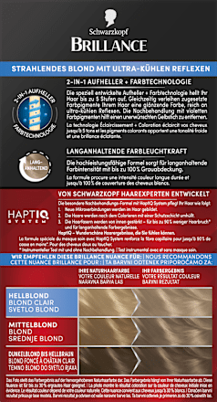 2-in-1 Aufheller & Farbe - Nr. 816 Kühles Aschblond Schwarzkopf Brillance