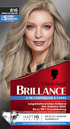 2-in-1 Aufheller & Farbe - Nr. 816 Kühles Aschblond Schwarzkopf Brillance