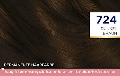 Haarfarbe 724 Dunkel Braun  Schwarzkopf DIADEM