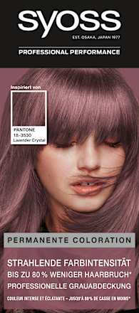 Haarfarbe Pantone 18-3530 Lavender Crystal Syoss