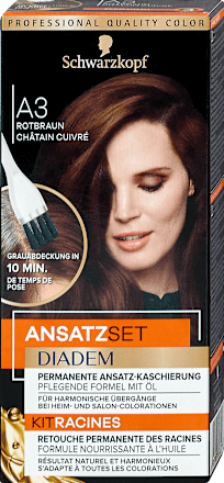 Ansatzset - Nr. A3 Rotbraun Schwarzkopf DIADEM