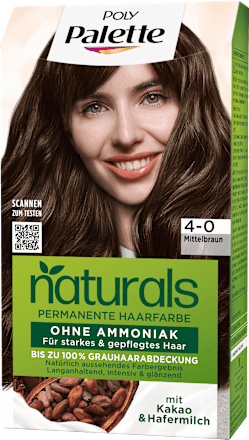 Haarfarbe Naturals 4-0 Mittelbraun Palette Intensive Color Creme