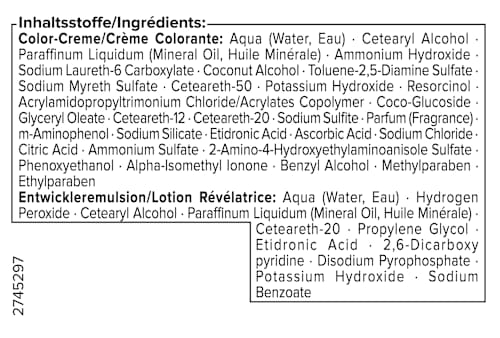 Ansatzset - Nr. A4 Dunkelbraun Schwarzkopf DIADEM