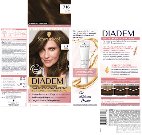 Haarfarbe 716 Mittelbraun Schwarzkopf DIADEM