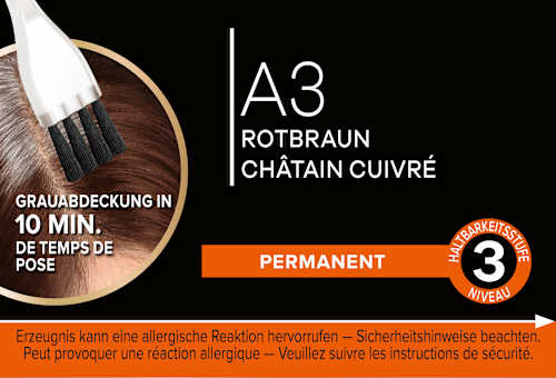 Ansatzset A3 Rotbraun  Schwarzkopf DIADEM