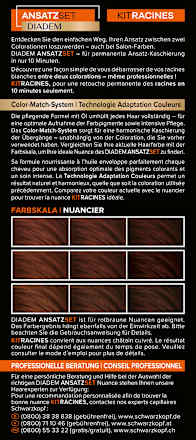 Ansatzset A3 Rotbraun  Schwarzkopf DIADEM