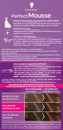 Permanente Schaumcoloration - Nr. 668 Haselnuss Schwarzkopf Perfect Mousse